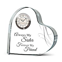 Forever Loved Cherished Sister Clock