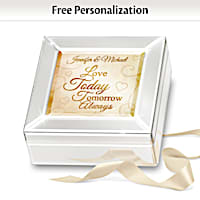 Romantic Couple's Music Box Personalized With Your 2 Names