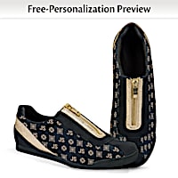 Personalized Shoes With Your Initials In A Designer Pattern