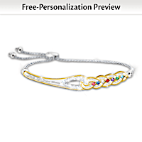 Our Family's Strength Of Love Personalized Bracelet
