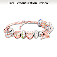 Birthstone Forever In A Mother’s Heart Personalized Bracelet