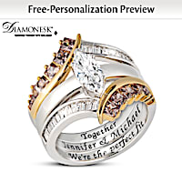 Together, We Are The Perfect Fit Personalized Ring