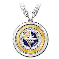 "Wherever Life Takes You" Flip Pendant Necklace For Your Son