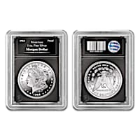 1964 Morgan Silver Dollar Tribute Proof Coin And Display Box