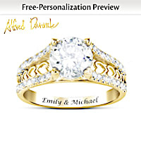 One Love Personalized Solid 10K Gold Ring