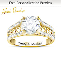 One Love Personalized Solid 10K Gold Ring