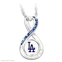 Dodgers 2020 World Series Champions Infinity Pendant