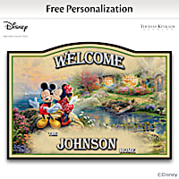Disney Sweetheart Cove Personalized Welcome Sign