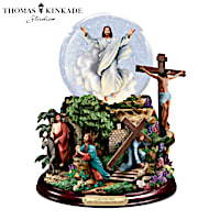 "Visions of Christ" Glitter Globe With Lights And Music