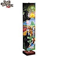 THE WIZARD OF OZ Floor Lamp With Art On 4-Sided Fabric Shade