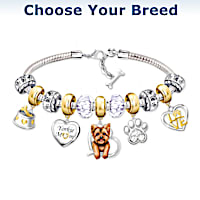 Dog Mom Charm Bracelet Choose Your Dog Breed