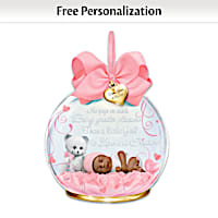 A Baby To Treasure Personalized Ornament: Girl