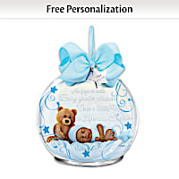A Baby To Treasure Personalized Ornament: Boy