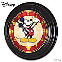 Disney Mickey Mouse Illuminated Atomic Wall Clock