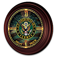 U.S. Army Indoor/Outdoor Illuminated Atomic Wall Clock