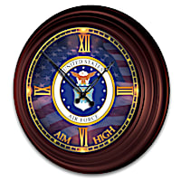 U.S. Air Force Indoor/Outdoor Illuminated Atomic Wall Clock