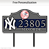 New York Yankees Personalized Address Sign