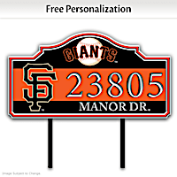 San Francisco Giants Personalized Address Sign
