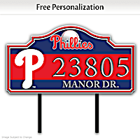 Philadelphia Phillies Personalized Address Sign