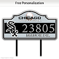 Chicago White Sox Personalized Address Sign