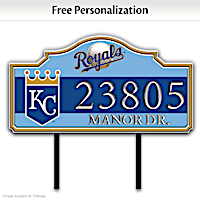 Kansas City Royals Personalized Address Sign