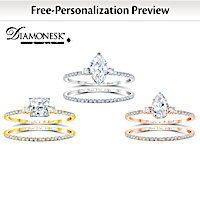 Forever & Always Personalized Bridal Ring Set