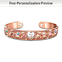 Mom's Garden Of Love Personalized Bracelet