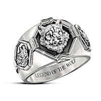 Legend Of The Wolf Men's Ring