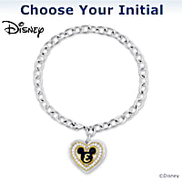 Disney Mickey Mouse Initial Charm Bracelet
