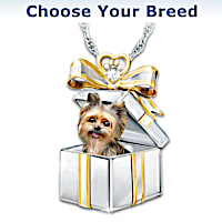 "Gift Of Love" Dog Pendant Necklace: Choose Your Breed