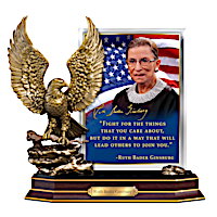 Ruth Bader Ginsburg Heirloom Tribute Sculpture With Quote
