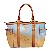 Footprints In The Sand Tote Bag