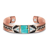 4.5-Carat Turquoise Power Of Nature Copper Bracelet