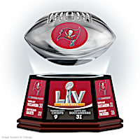 Buccaneers Super Bowl LV Levitating Football Sculpture