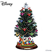 Disney Tabletop Christmas Tree With Lights, Music And Motion
