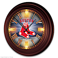 Boston Red Sox Illuminated Atomic Wall Clock
