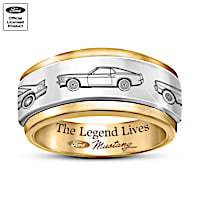 "Ford Mustang: The Legend Lives" Men's Spinning Ring