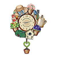 Joy Of Gardening Wall Clock