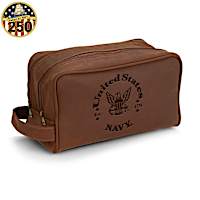 U.S. Navy Traveling Toiletry Bag With Embossed Emblem