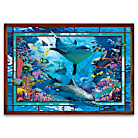 David Penfound Sea Art Illuminated Stained-Glass Wall Decor