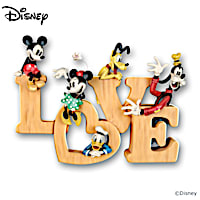 Disney Mickey Mouse & Friends "LOVE" Sculptural Wall Decor