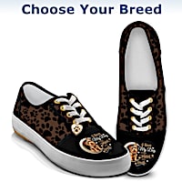 I Love My Dog To The Moon And Back Sneakers: Choose A Breed