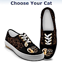 I Love My Cat To The Moon And Back Sneakers: Choose Your Cat