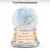 Musical Glitter Globe Personalized With Your Sister's Name