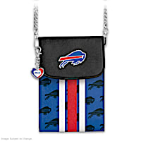 Bills Crossbody Cell Phone Bag With Logo Charm