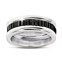 Romantic "Between Us" Men's Hidden Message Ring