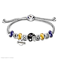 I Love My Ravens Bracelet
