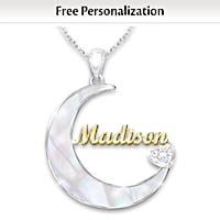Granddaughter, I Love You Personalized Pendant Necklace