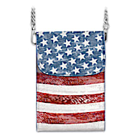 "Stars & Stripes Forever" Patriotic Crossbody Cell Phone Bag