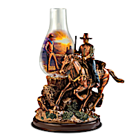 John Wayne Illuminated Sculpture With Dennis Lyall Art